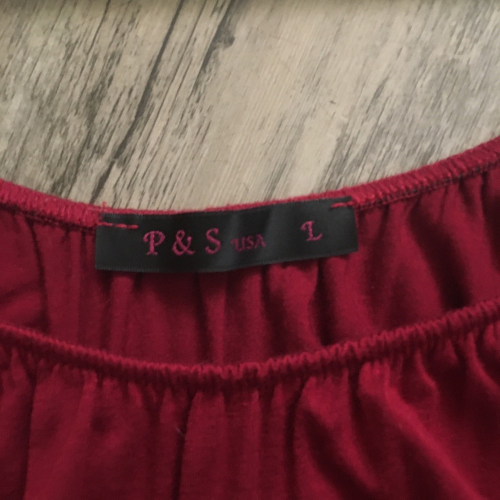 P&S Red Blouse - Picture 2 of 2
